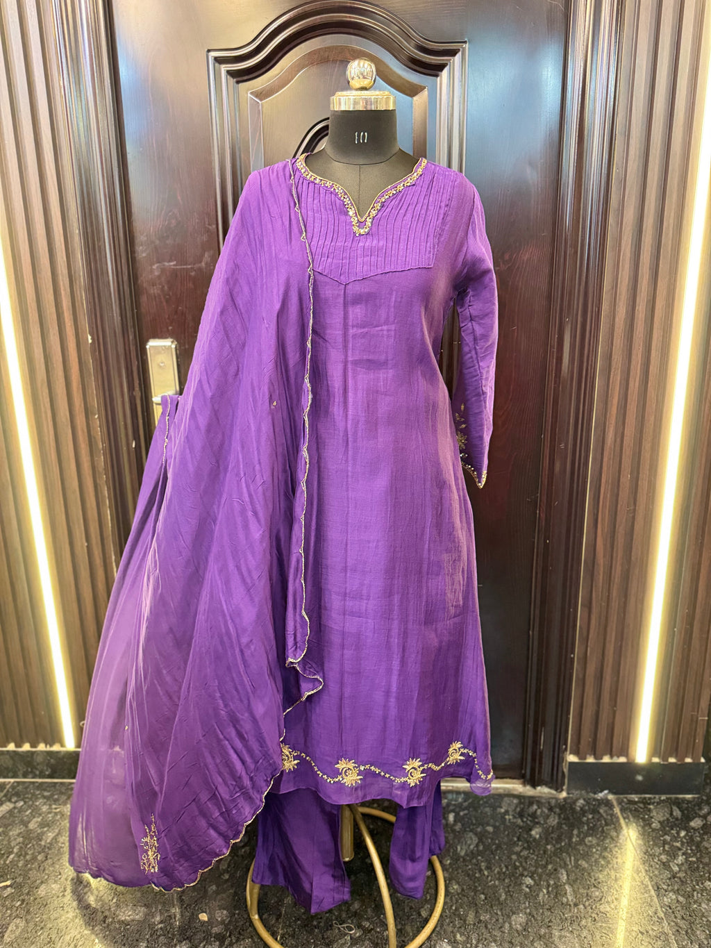 Handwork Zari Anarkali Set