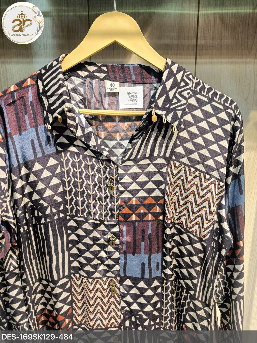 AJRAKH SHIRT GEOMETRIC