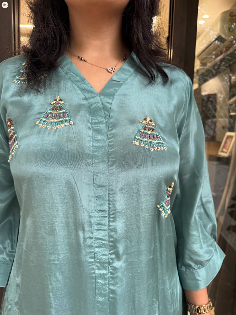 SEA GREEN TUCK-IN COORD