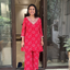 RED BANDNI COORDSET