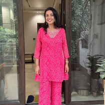 PINK BANDNI COORDSET