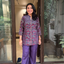 PURPLE FLORAL COORDSET