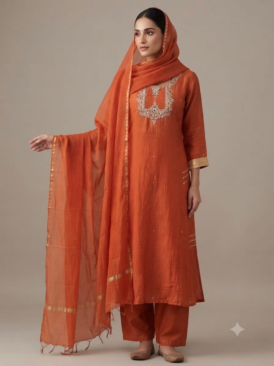 Zardosi Work Anarkali Suit