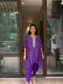 PURPLE BANDNI COORD