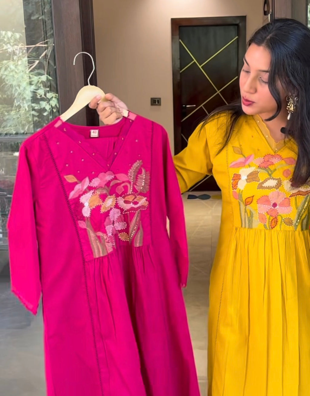 MUL COTTON ALINE SUIT