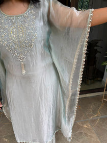 TISSUE SILK KAFTAN