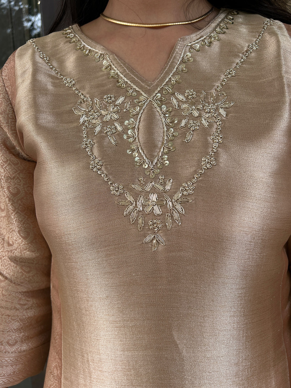 BANARASI GOLD SUIT SET