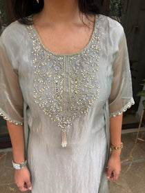 TISSUE SILK KAFTAN
