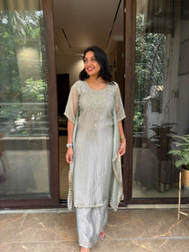 TISSUE SILK KAFTAN