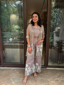 THREAD WORK JACKET SET