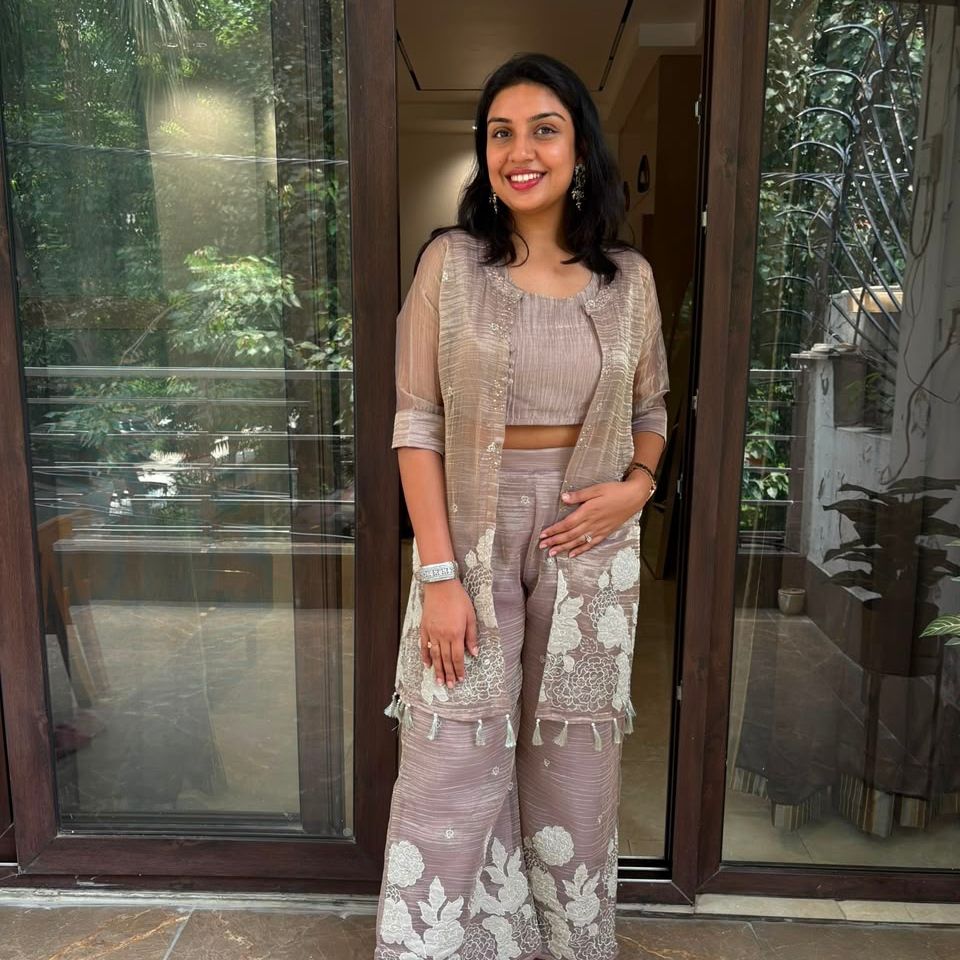 THREAD WORK JACKET SET