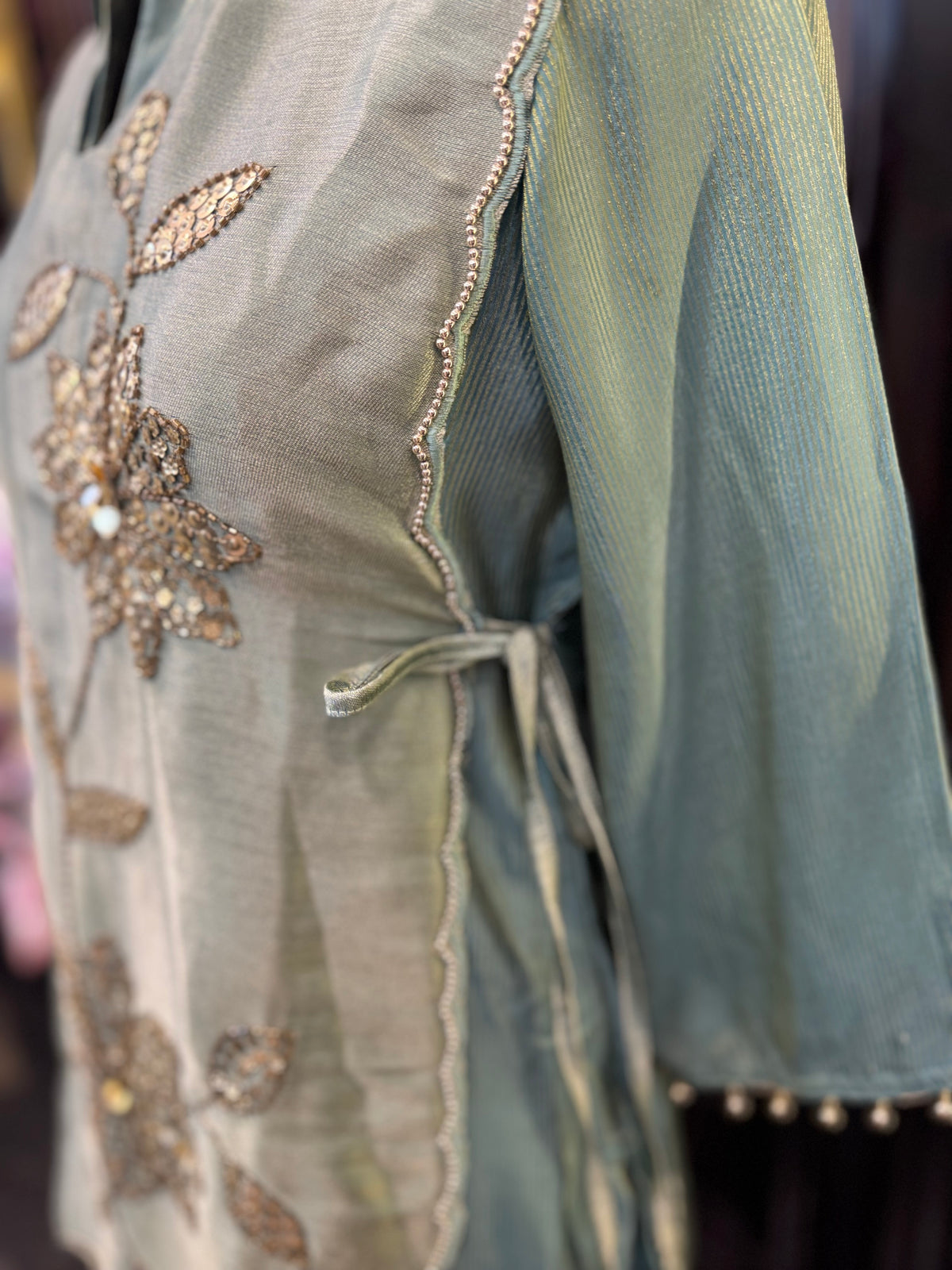Embroidery Co-ord with Flap