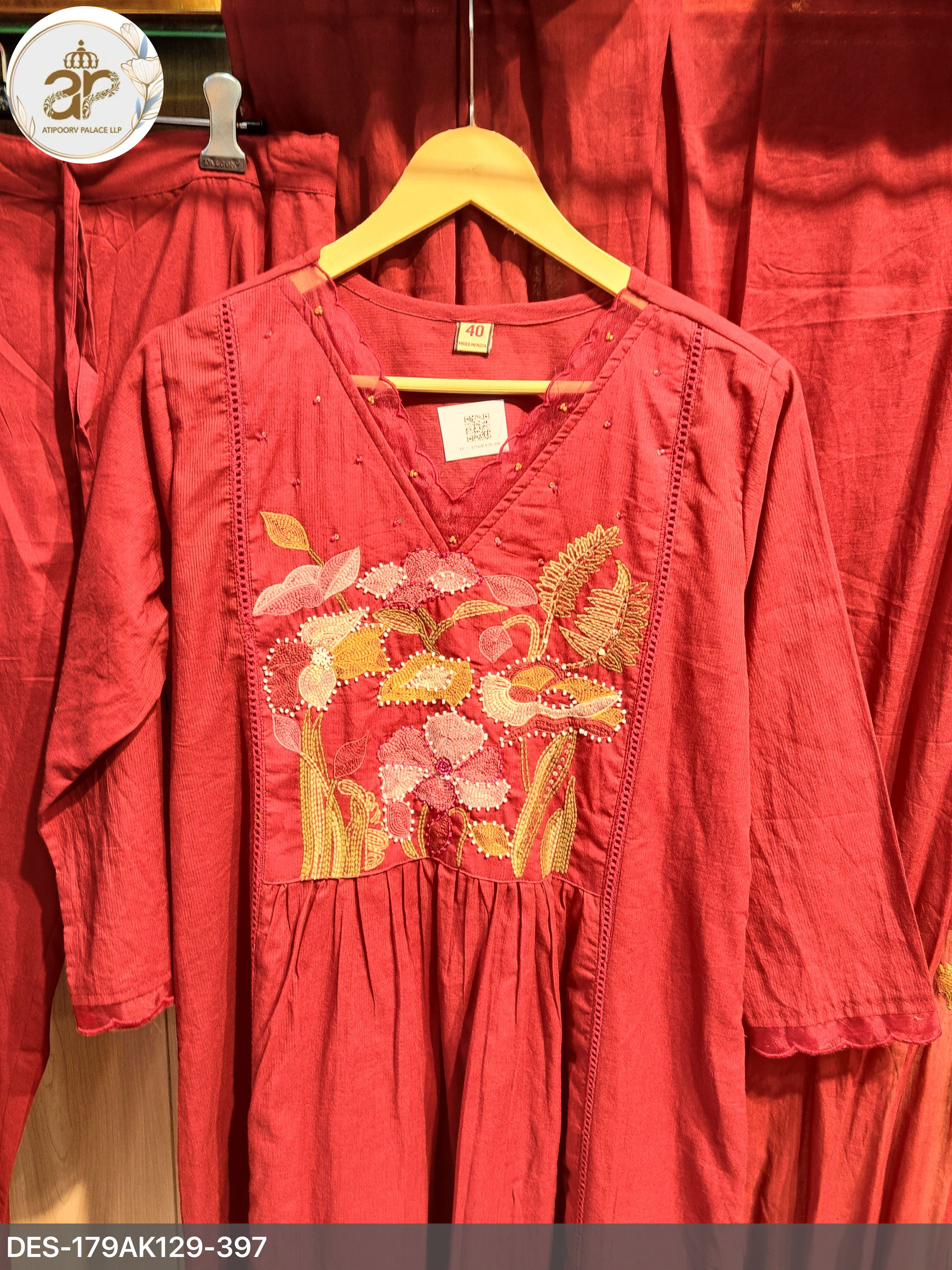 MUL COTTON ALINE SUIT