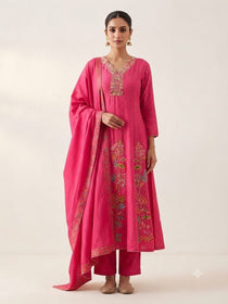 Hot Pink Anarkali Set