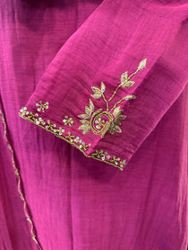 Handwork Zari Anarkali Set