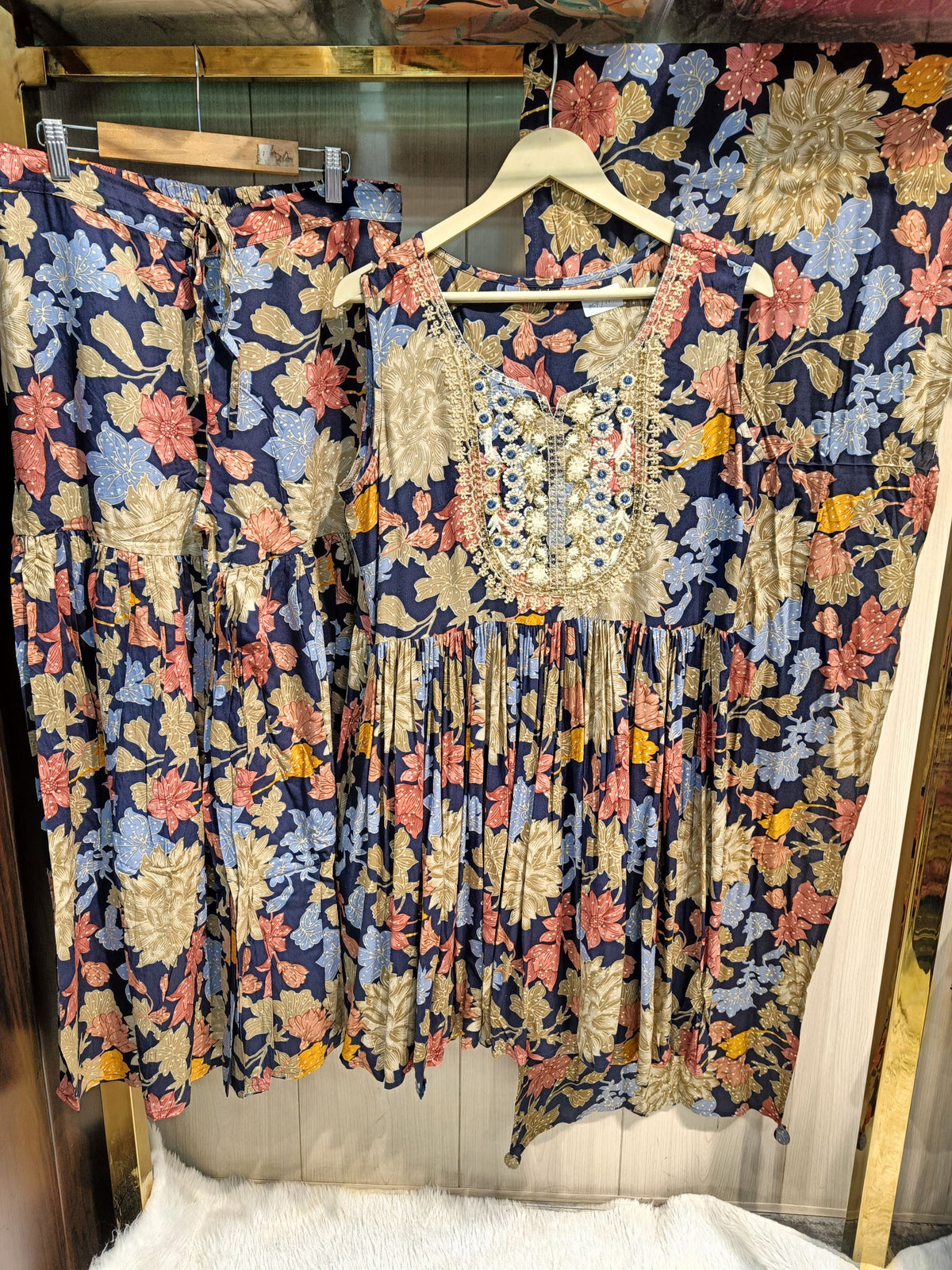 Floral Peplum Sharara