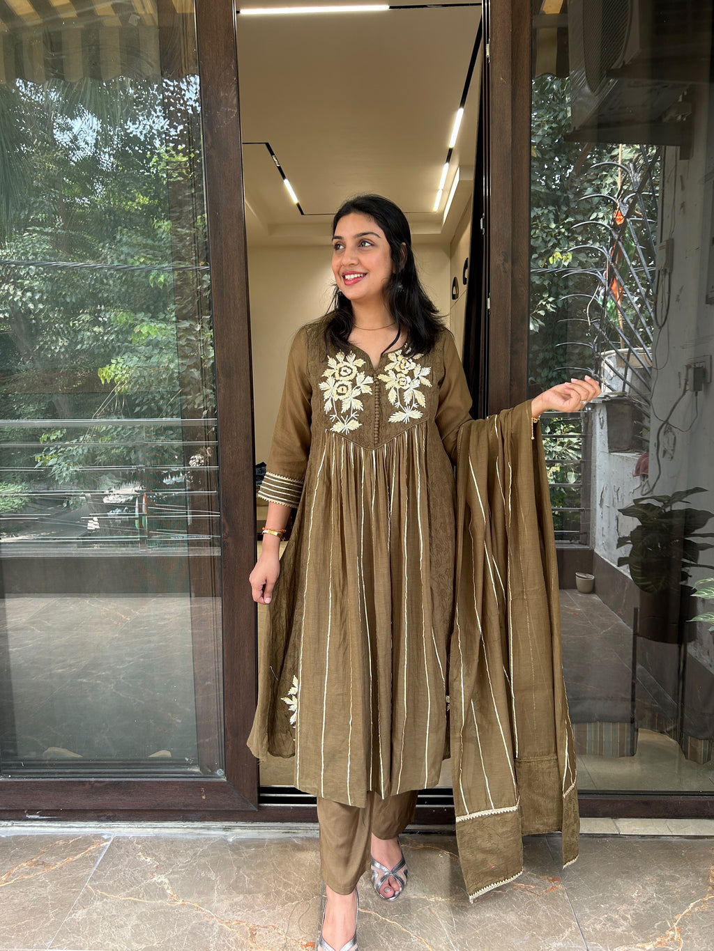 Comfort Blue Anarkali
