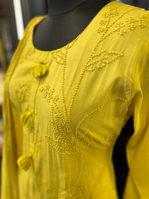 Yellow Knot Work Suit Set