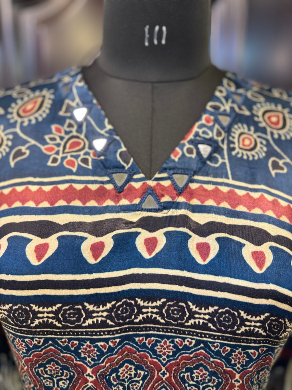 BLUE GAJJI SILK COORD