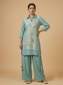 Embroidery Co-ord with Flap