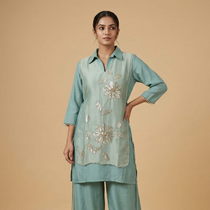 Embroidery Co-ord with Flap