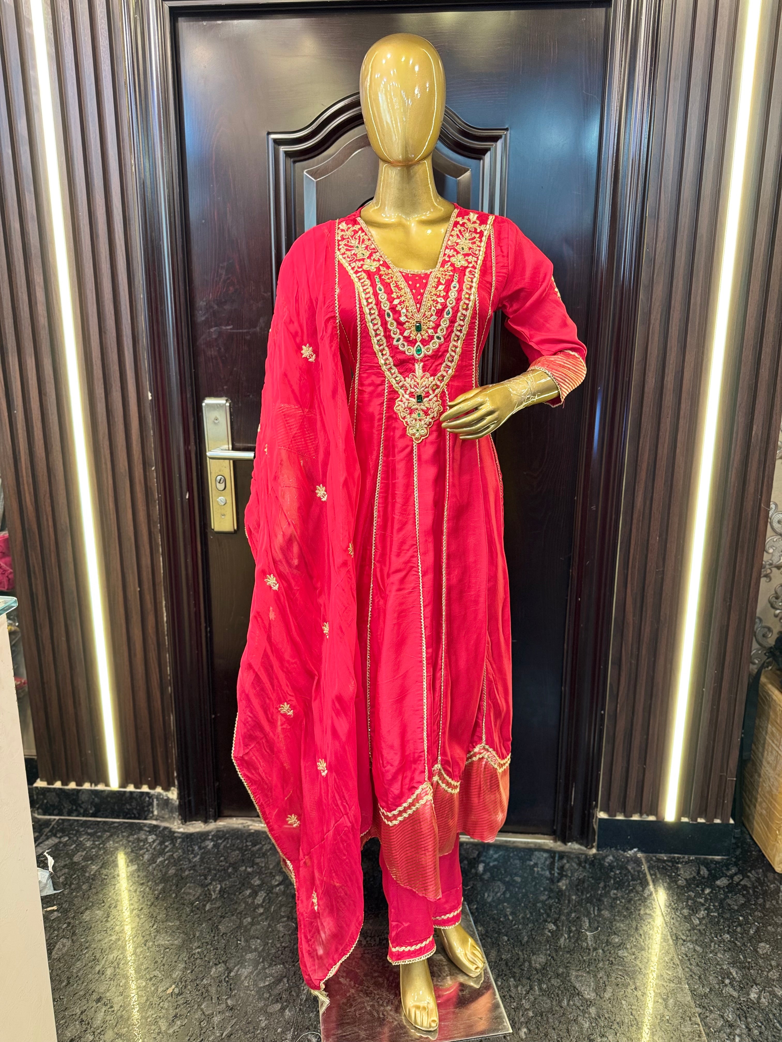 Jewel Work Anarkali Secondary image