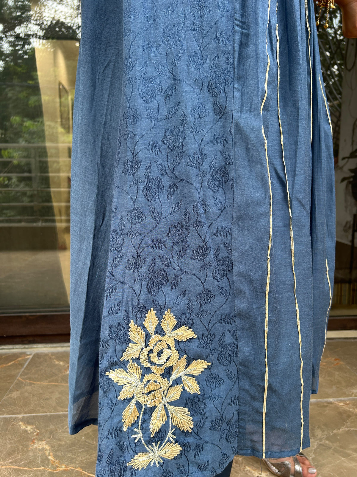 Comfort Blue Anarkali