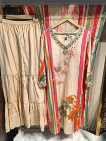PEACH LONG SHARARA
