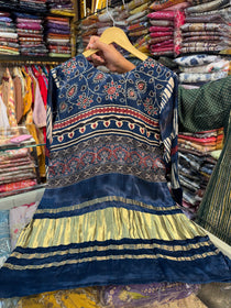 BLUE GAJJI SILK COORD