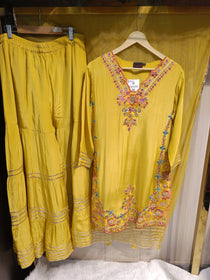 Colourful Haldi Sharara