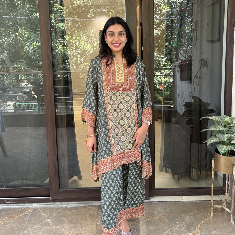 Trendy Ajrakh Co-ord Main image