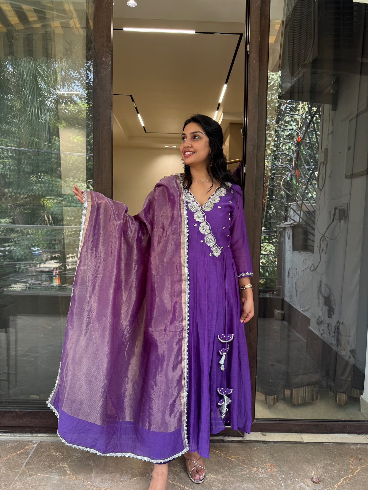 Purple Angrakha Set
