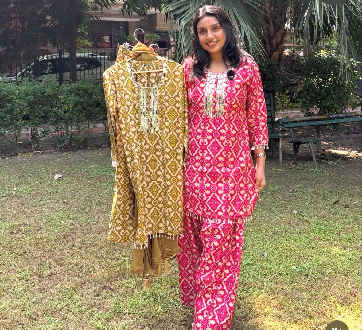 Ikkat Farshi Salwar