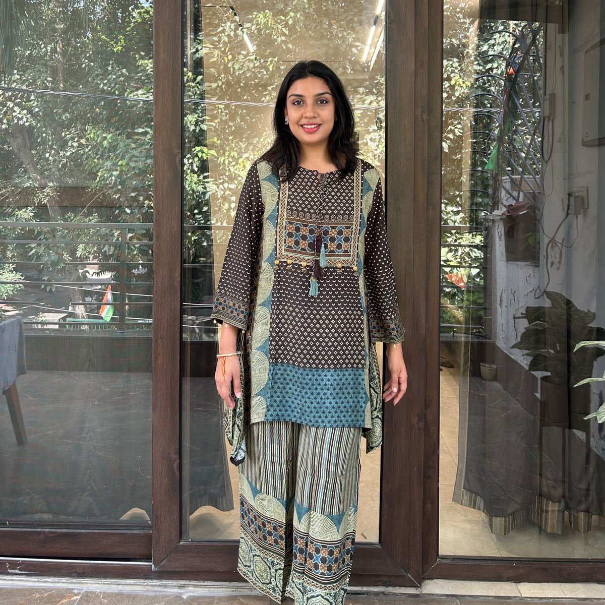 Black Ajrakh Co-ord