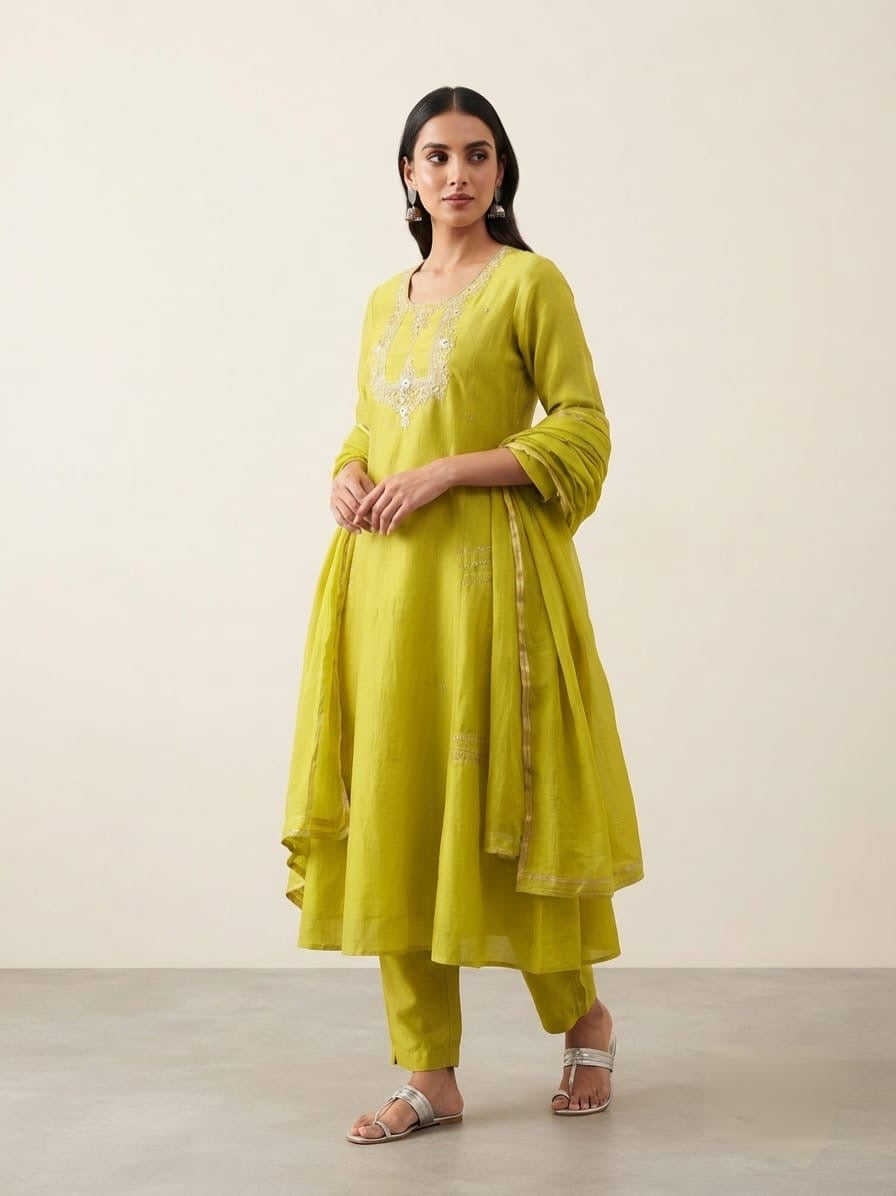 Zardosi Work Anarkali Suit
