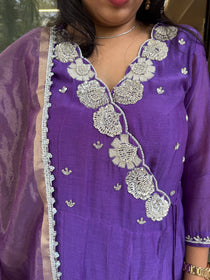 Purple Angrakha Set
