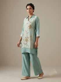 Embroidery Co-ord with Flap