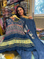 BLUE GAJJI SILK COORD