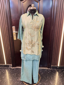 Embroidery Co-ord with Flap