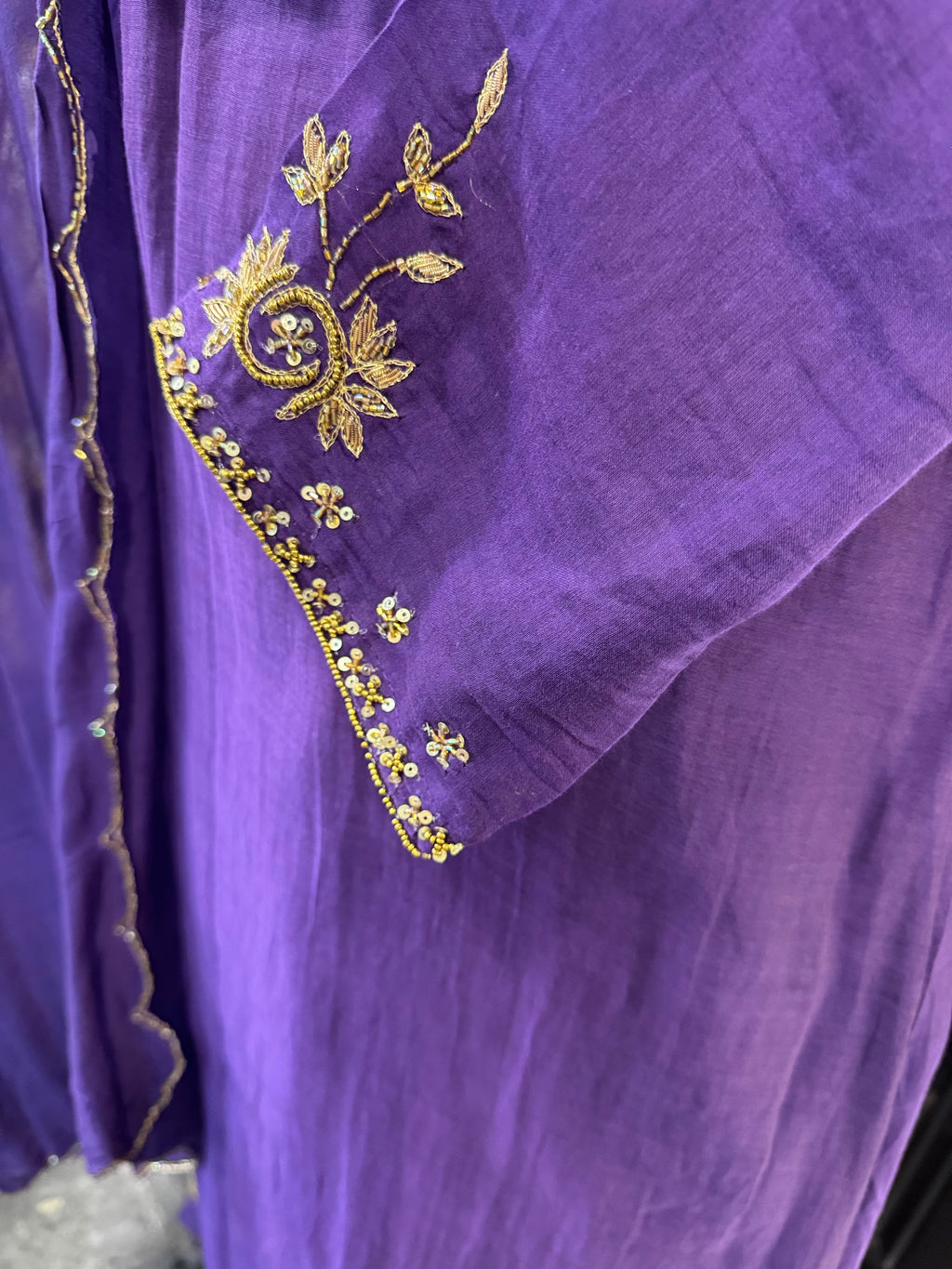 Handwork Zari Anarkali Set