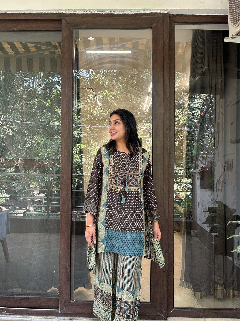 Black Ajrakh Co-ord