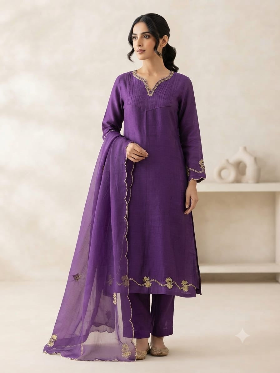 Handwork Zari Anarkali Set