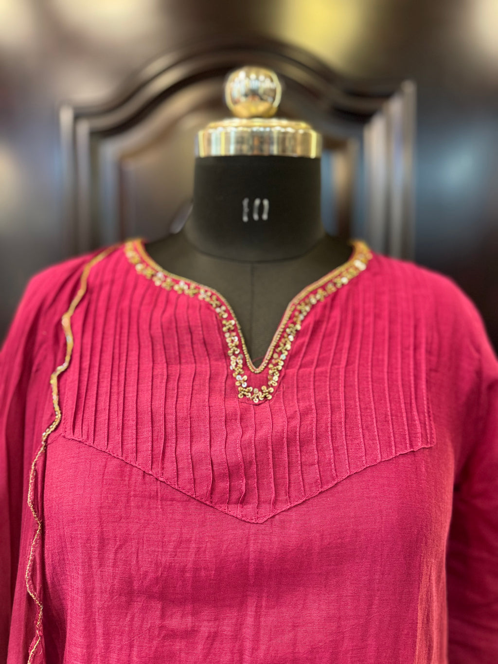 Handwork Zari Anarkali Set