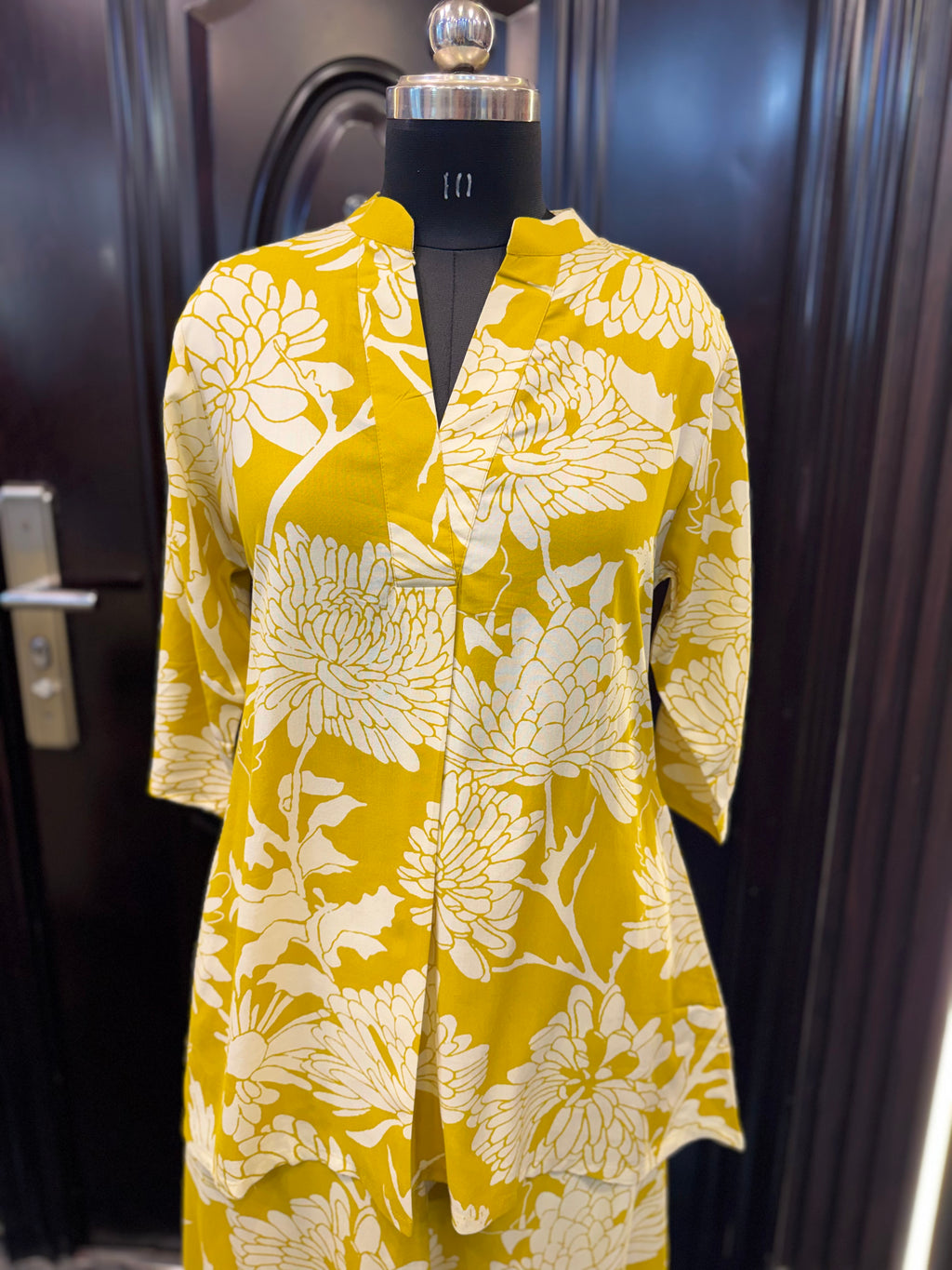 YELLOW ALINE COORDSET