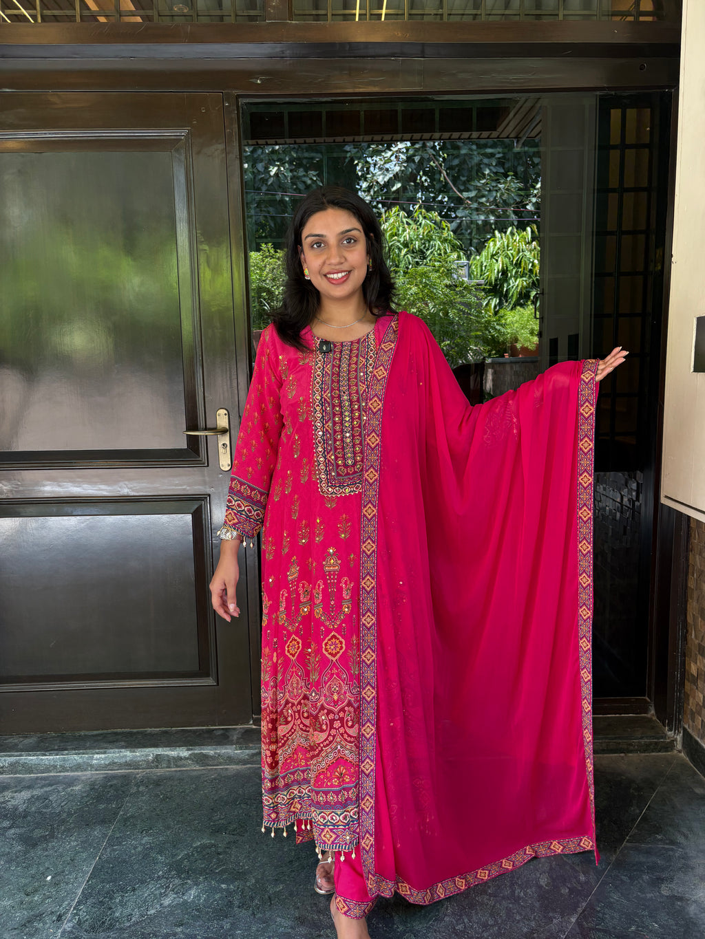 Magenta Anarkali