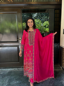 Magenta Anarkali