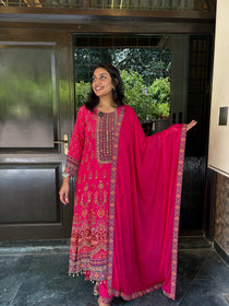 Magenta Anarkali