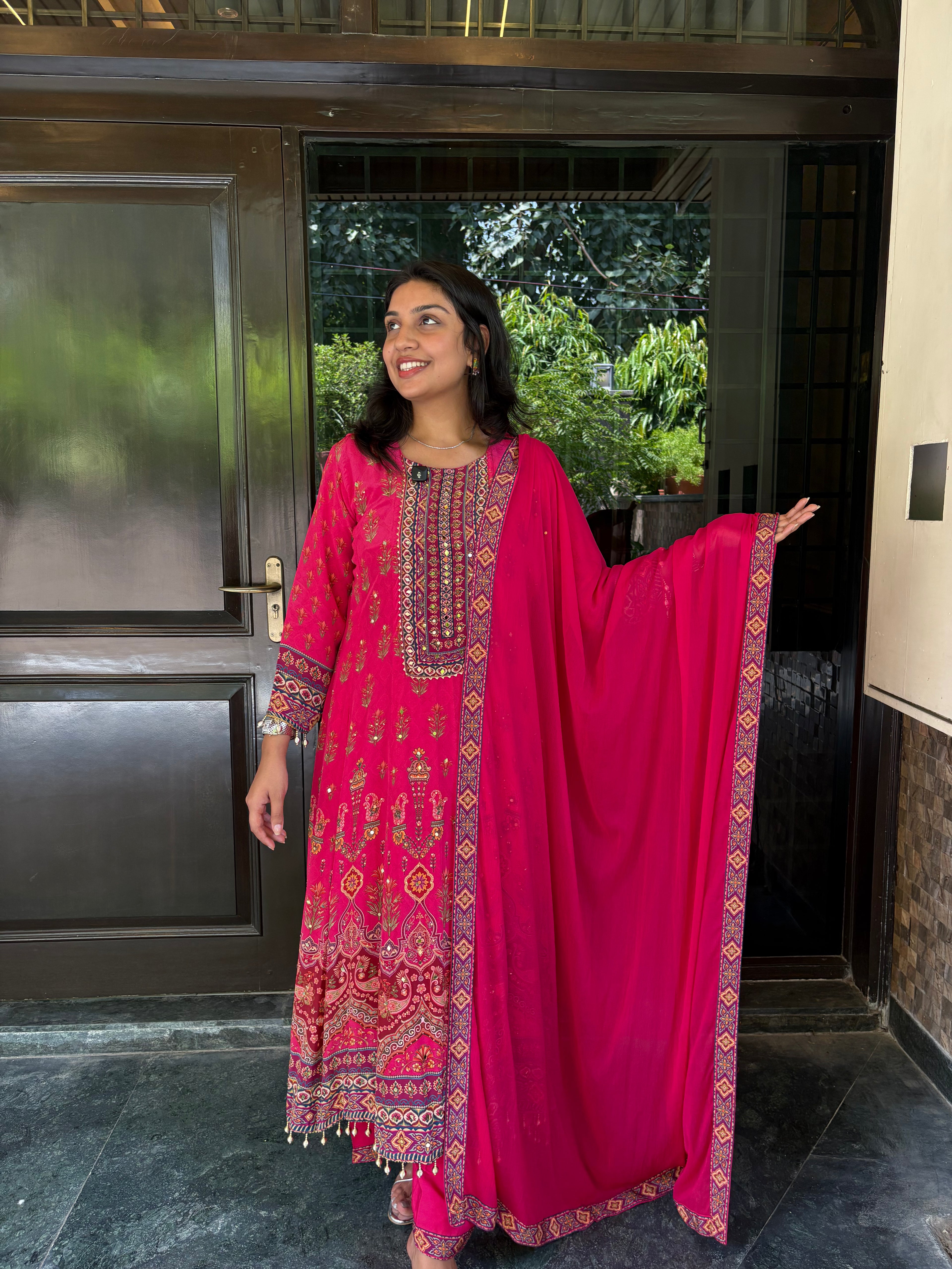Magenta Anarkali