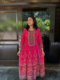 Magenta Anarkali