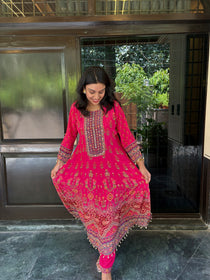Magenta Anarkali